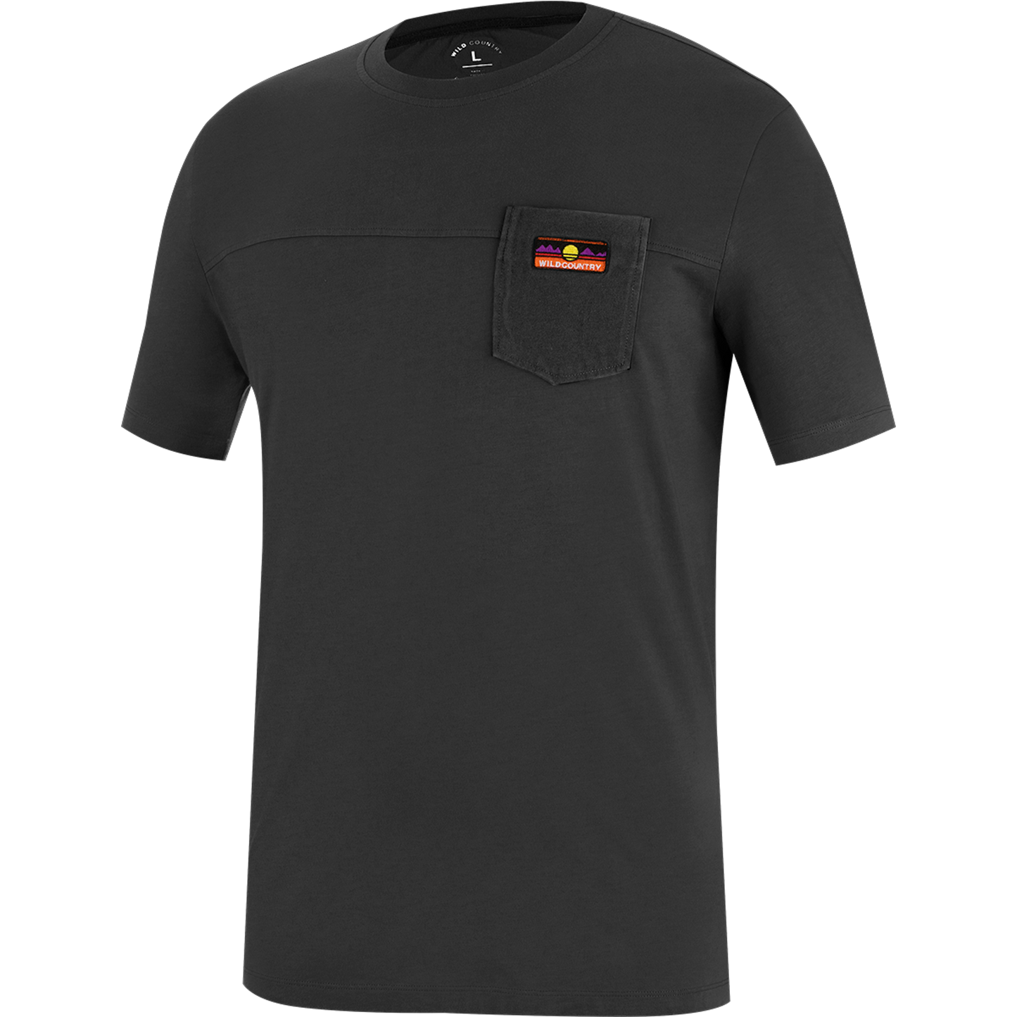 Wild Country Climbing Spotter T-Shirt Man Outdoor Action Onyx - Front Angled
