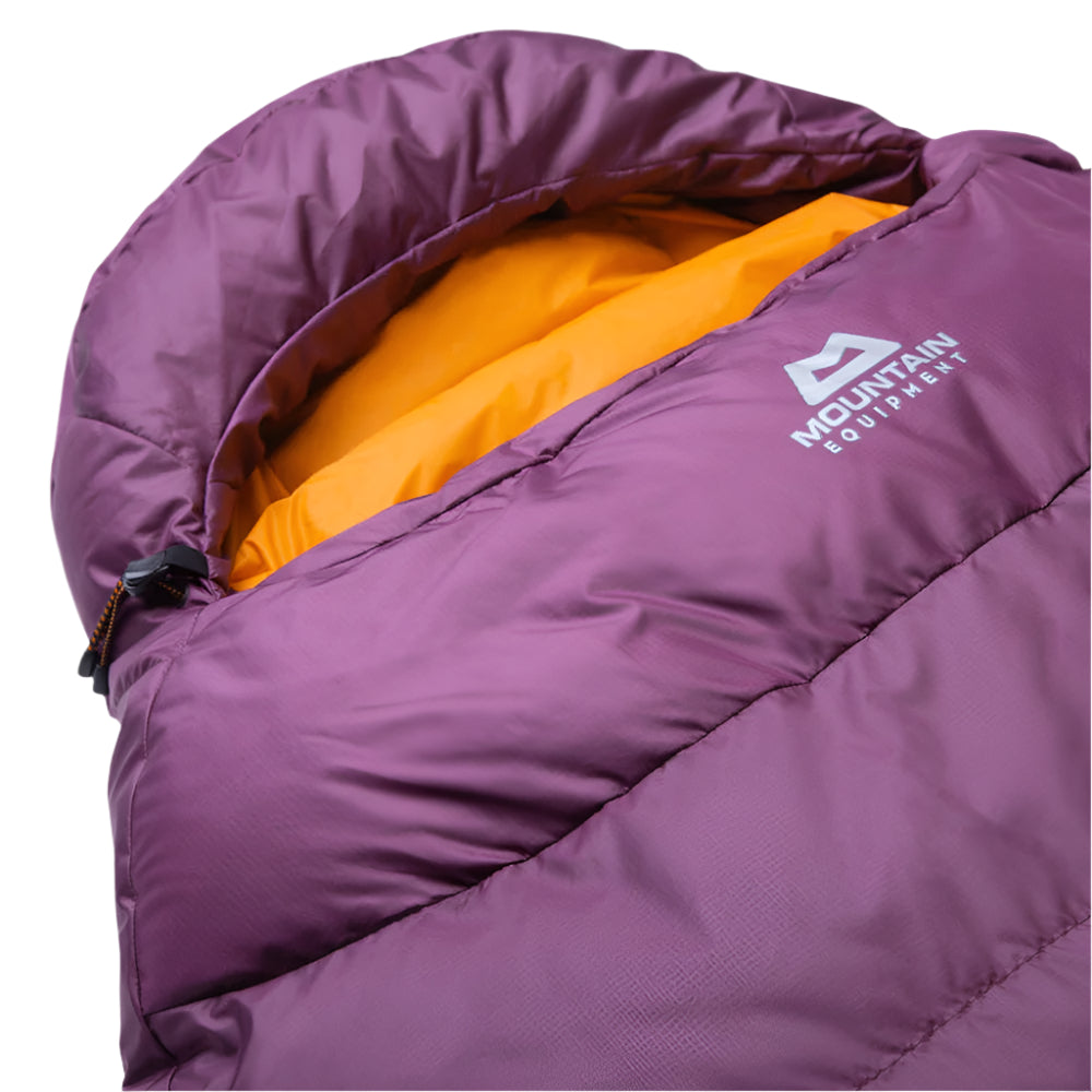 Mountain Equipment Classic Eco 750 Women's Sleeping Bag Outdoor Action Raisin- hood