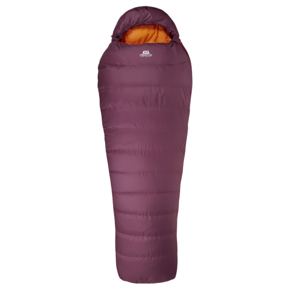 Mountain Equipment Classic Eco 750 Women's Sleeping Bag Outdoor Action Raisin- full length