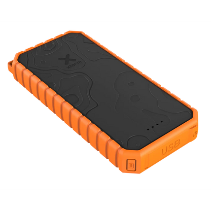 Xtorm Xtreme Rugged Power Bank 20.000mAh Outdoor Action Black, Orange - Angled View