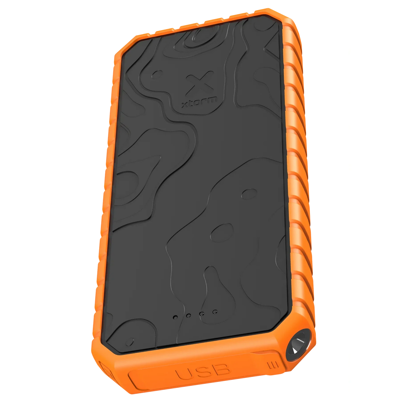 Xtorm Xtreme Rugged Power Bank 20.000mAh Outdoor Action Black, Orange - Angled View