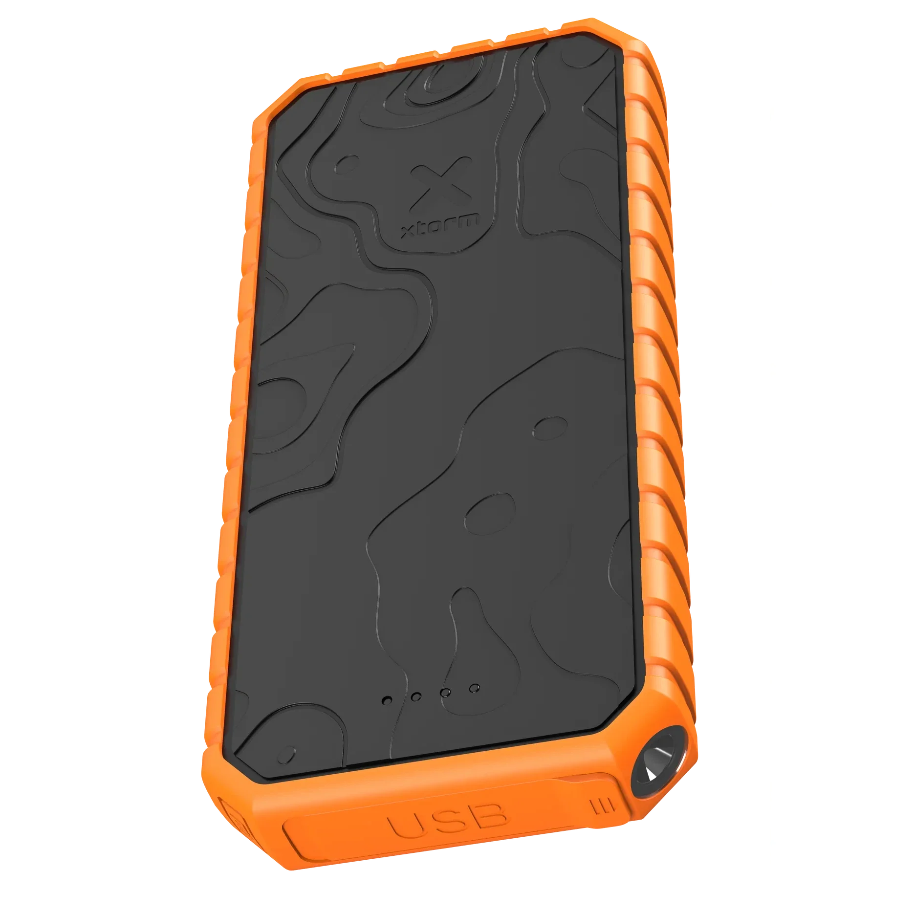 Xtorm Xtreme Rugged Power Bank 20.000mAh Outdoor Action Black, Orange - Angled View