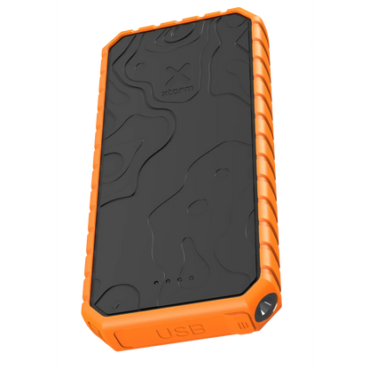 Xtorm Xtreme Rugged Power Bank 20.000mAh Outdoor Action Black, Orange - Angled View