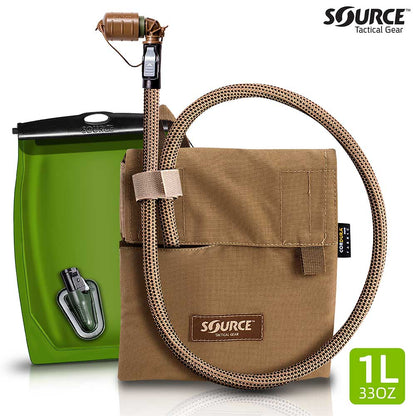 SourceSource Kangaroo 1L Collapsible Canteen with PouchOutdoor Action