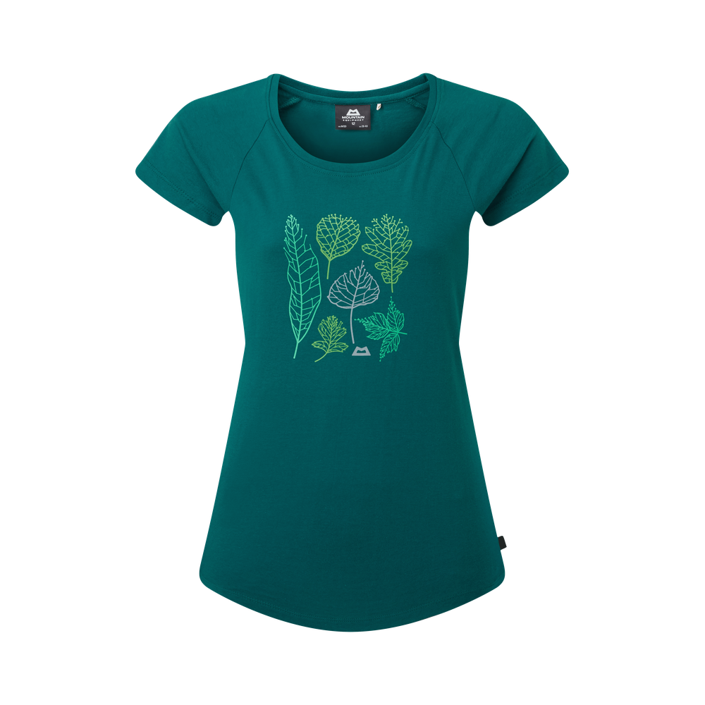 Mountain Equipment Leaf Women's Tee Outdoor Action Spruce - Front