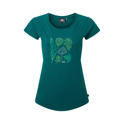 Mountain Equipment Leaf Women's Tee Outdoor Action Spruce - Front