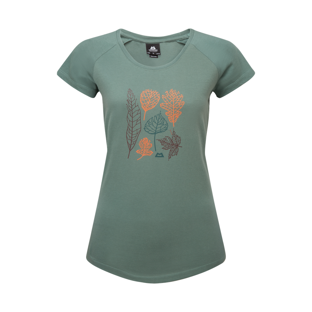 Mountain Equipment Leaf Women's Tee Outdoor Action Sage - Front Sage - Front