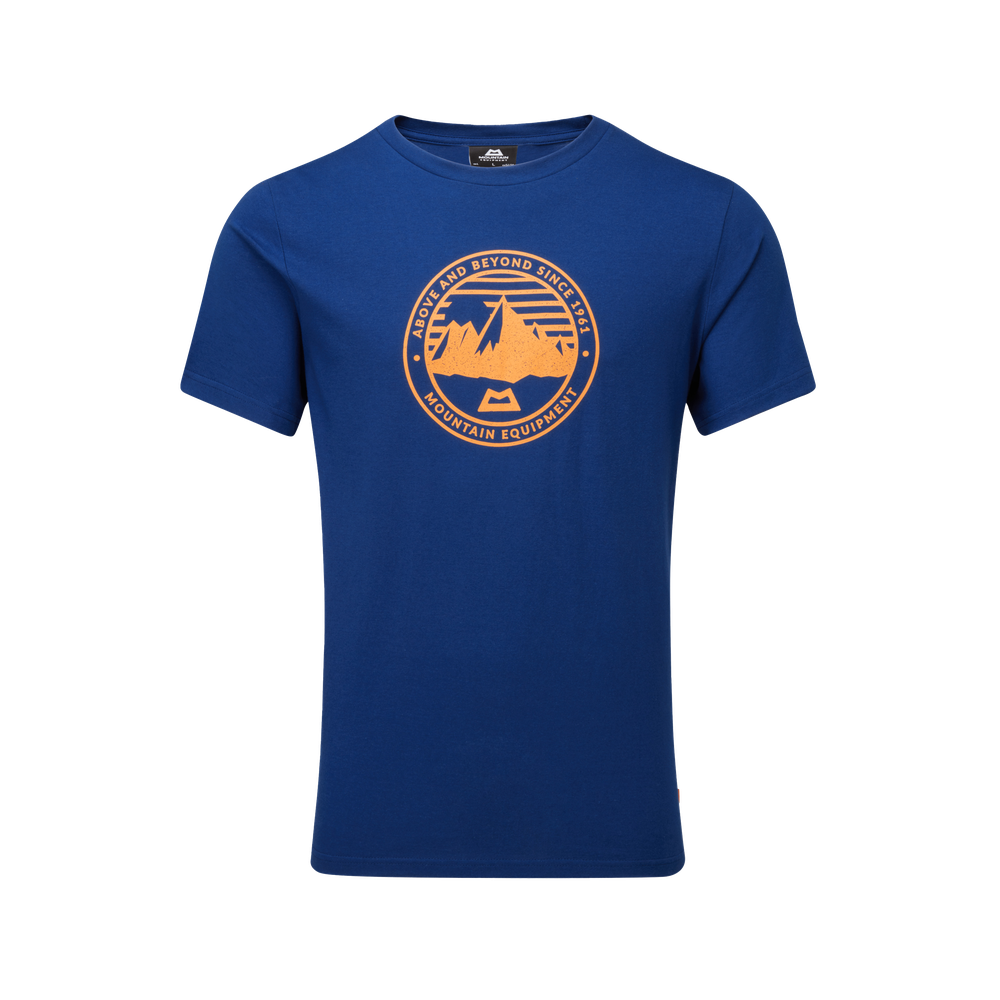 Mountain Equipment Roundel Men's Tee Outdoor Action Admiral Blue - Front