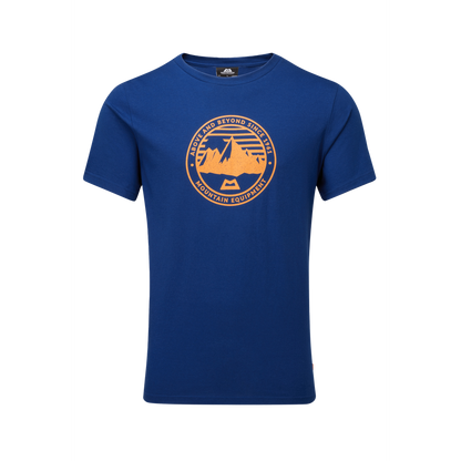 Mountain Equipment Roundel Men's Tee Outdoor Action Admiral Blue - Front