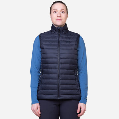 Mountain Equipment Earthrise Women's Vest Outdoor Action Black - Front Fit on Model