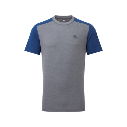 Mountain Equipment Headpoint Block Men's Tee Outdoor Action Flint Grey/Admiral - Front