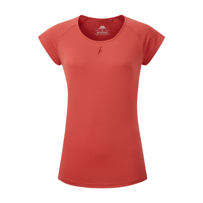 Mountain Equipment Equinox Women's Tee Outdoor Action Rosewood - Front