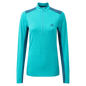 Mountain Equipment Nava LS Women's Zip T Outdoor Action Topaz/Majolica - Front