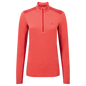 Mountain Equipment Nava LS Women's Zip T Outdoor Action Hibiscus/Capsicum - Front