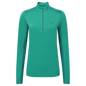 Mountain Equipment Nava LS Women's Zip T Outdoor Action Jade/Spruce - Front