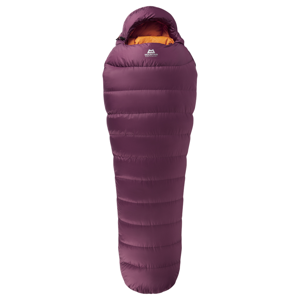 Mountain Equipment Classic Eco 500 Women's Sleeping Bag Outdoor Action Raisin- full length