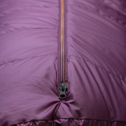 Mountain Equipment Classic Eco 750 Women's Sleeping Bag Outdoor Action Raisin- zip