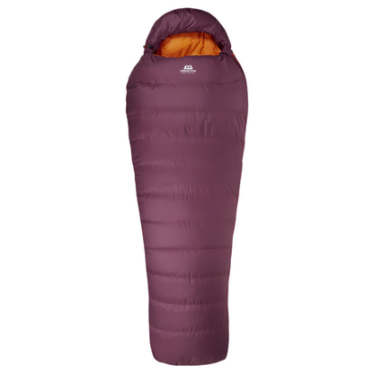 Mountain Equipment Classic Eco 750 Women's Sleeping Bag Outdoor Action Raisin- full length