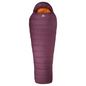 Mountain Equipment Classic Eco 750 Women's Sleeping Bag Outdoor Action Raisin- full length