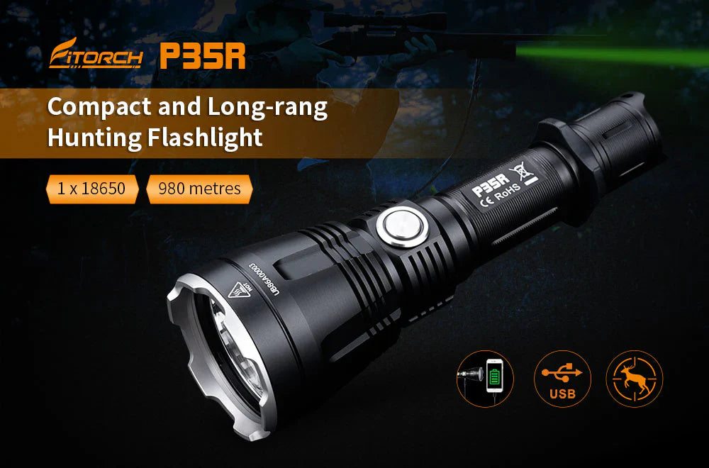 Fitorch P35R Rechargeable Long-Range Torch