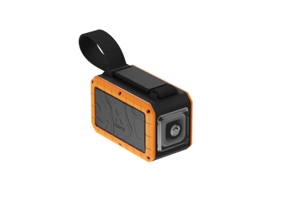 Xtorm Rugged Flashlight Powerbank 40.000 100W- Torch Outdoor Action Black/Orange - Off Side Angled