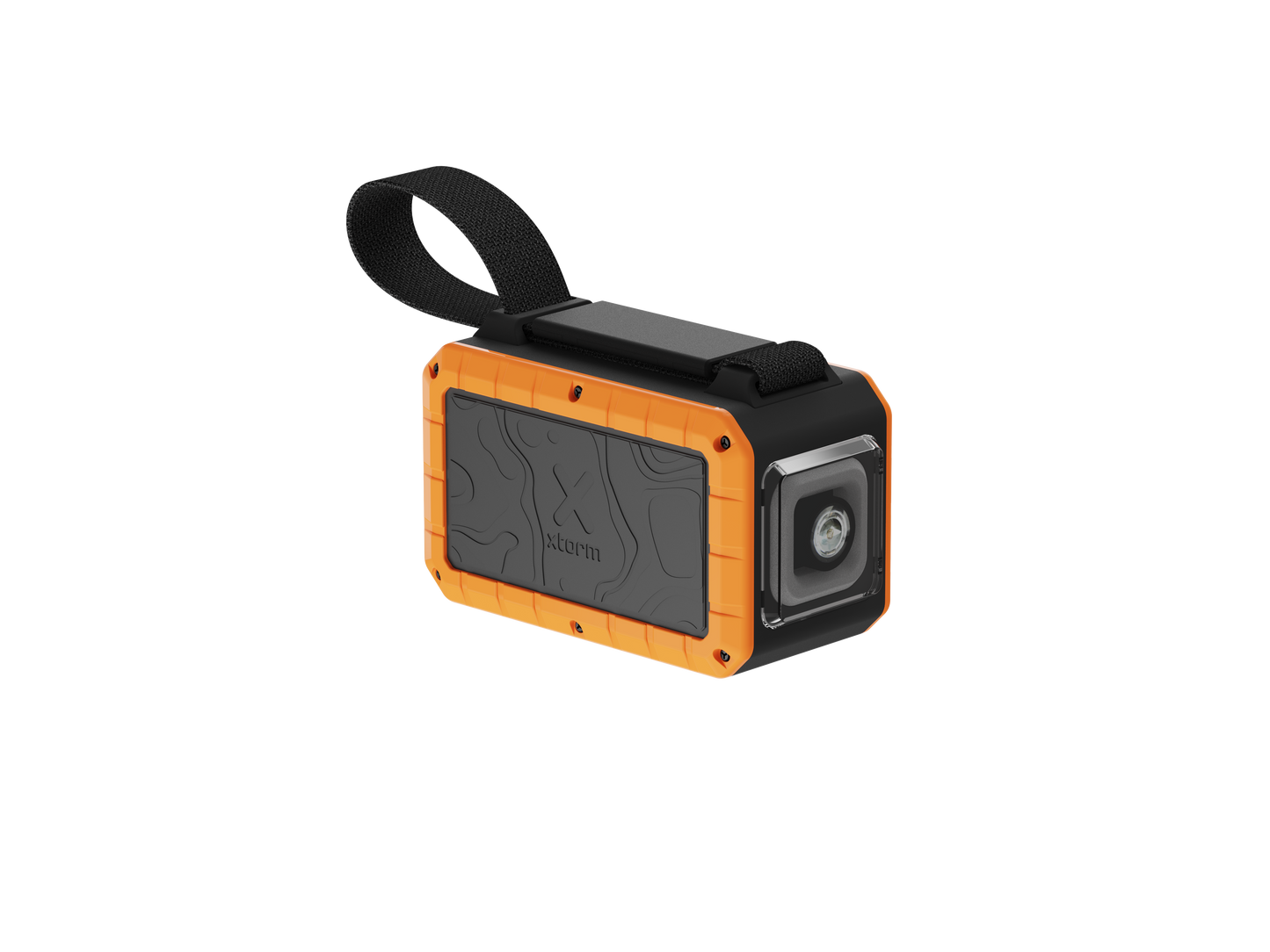 Xtorm Rugged Flashlight Powerbank 40.000 100W- Torch Outdoor Action Black/Orange - Off Side Angled