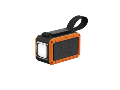 Xtorm Rugged Flashlight Powerbank 40.000 100W- Torch Outdoor Action Black/Orange - On Side Angled