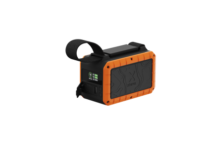 Xtorm Rugged Flashlight Powerbank 40.000 100W- Torch Outdoor Action Black/Orange - Side Angled