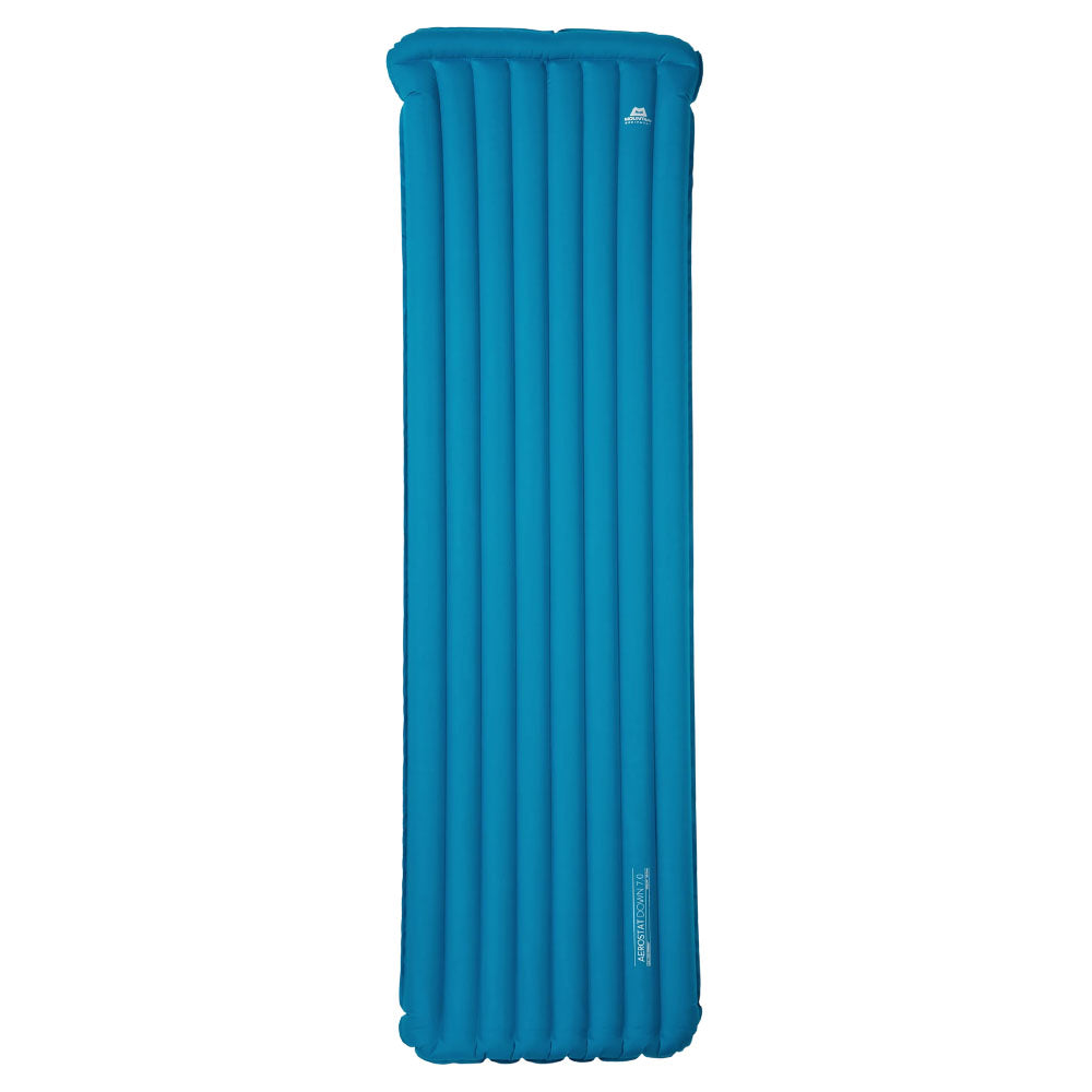 Mountain Equipment Aerostat Down 7.0 Mat Wide Regular Outdoor Action Mykonos Blue - Full Length