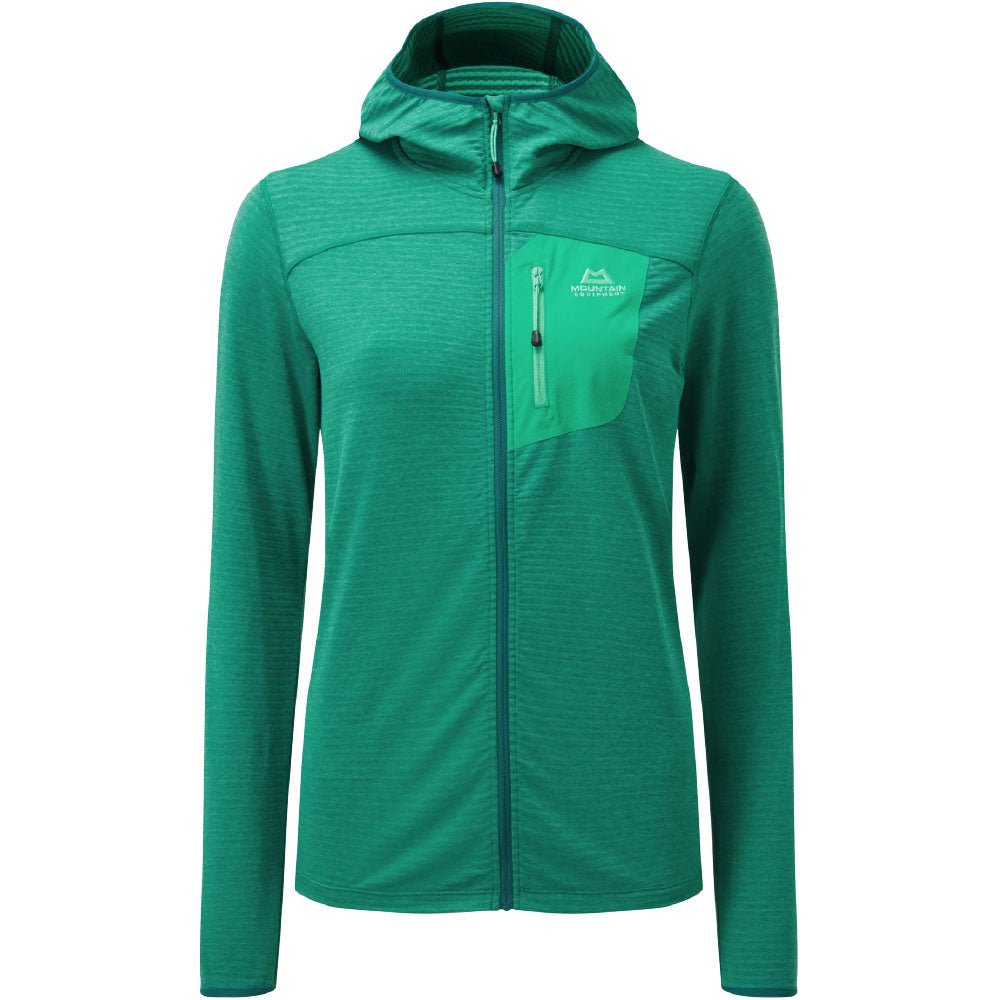 Mountain Equipment Lumiko Hooded Women's Jacket Outdoor Action Spruce/Deep Green -  Front