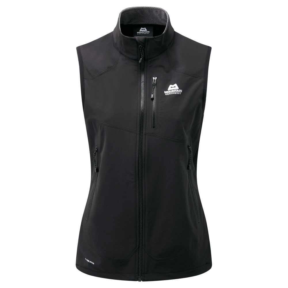 Mountain Equipment Frontier Women's Vest Outdoor Action Black - Front