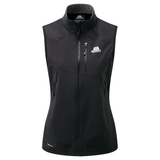 Mountain Equipment Frontier Women's Vest Outdoor Action Black - Front