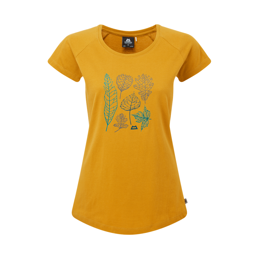 Mountain Equipment Leaf Women's Tee Outdoor Action Acid - Front