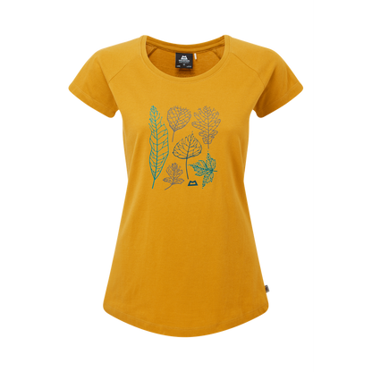 Mountain Equipment Leaf Women's Tee Outdoor Action Acid - Front