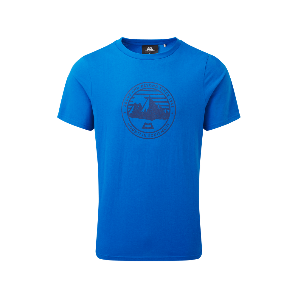 Mountain Equipment Roundel Tee Outdoor Action Azure - Front