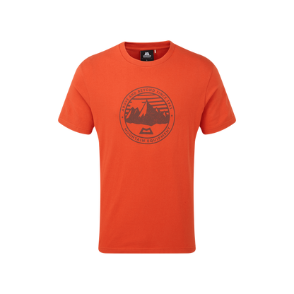 Mountain Equipment Roundel Tee Outdoor Action Paprika - Front